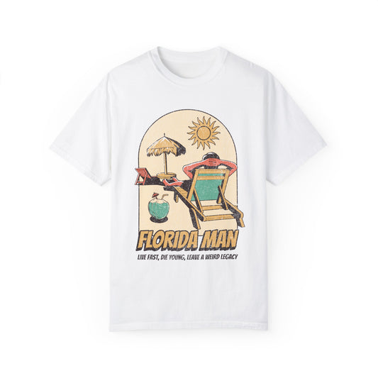 Florida Man" T-Shirt | Funny Florida Gift | Beach Vibes Tee | Unisex