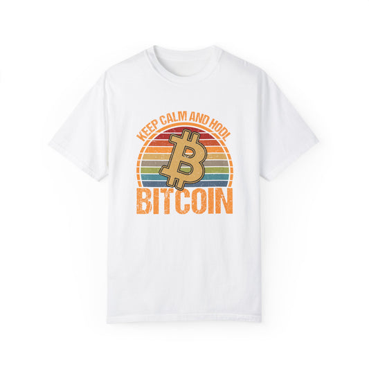 Keep Calm and HODL Bitcoin T-Shirt |  Cryptocurrency Shirt | Bitcoin Gift | Unisex Tee