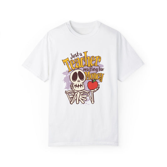 Spooky Teacher Gift | Unisex Garment-Dyed Halloween T-Shirt |